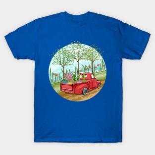 Vintage Plant Truck T-Shirt